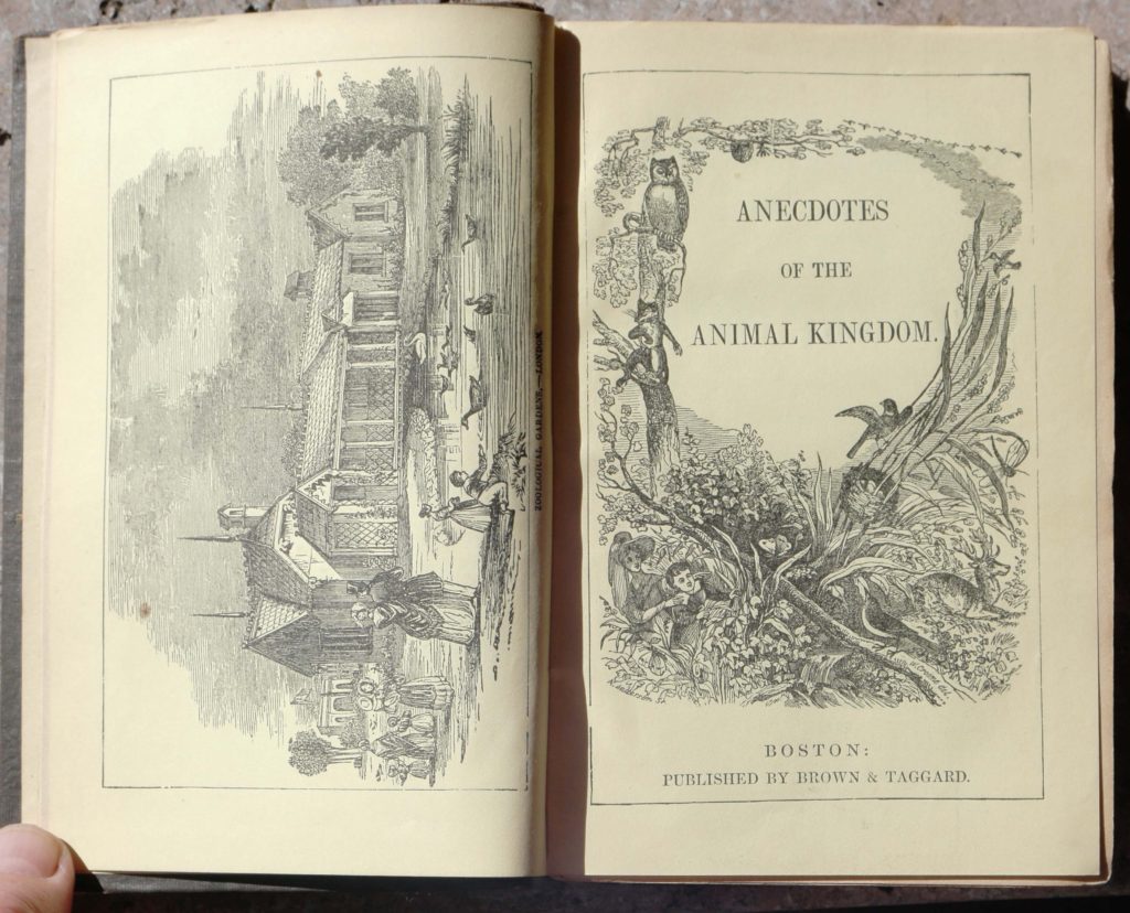 Peter Parley's Anecdotes of the Animal Kingdom, Boston, 1860